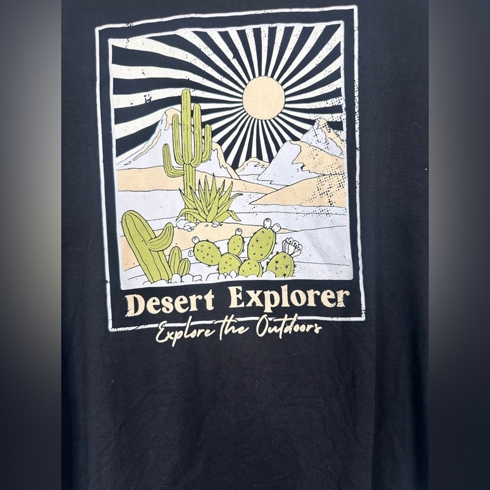 Chit Chat Desert Explorer Graphic Tee Black Short Sleeve XL PTK2473-G2732